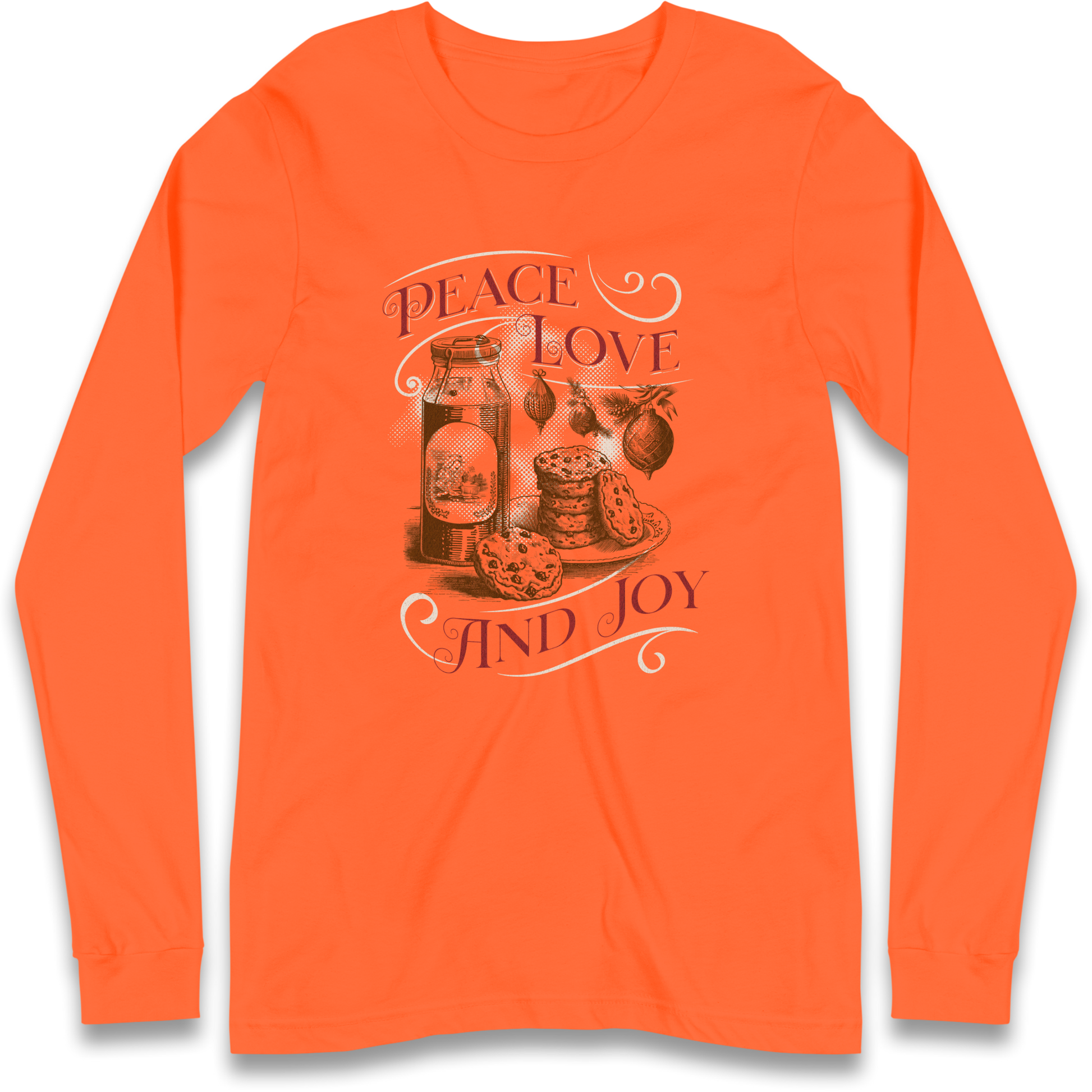 Peace Love And Joy Christmas Longsleeve T Shirt