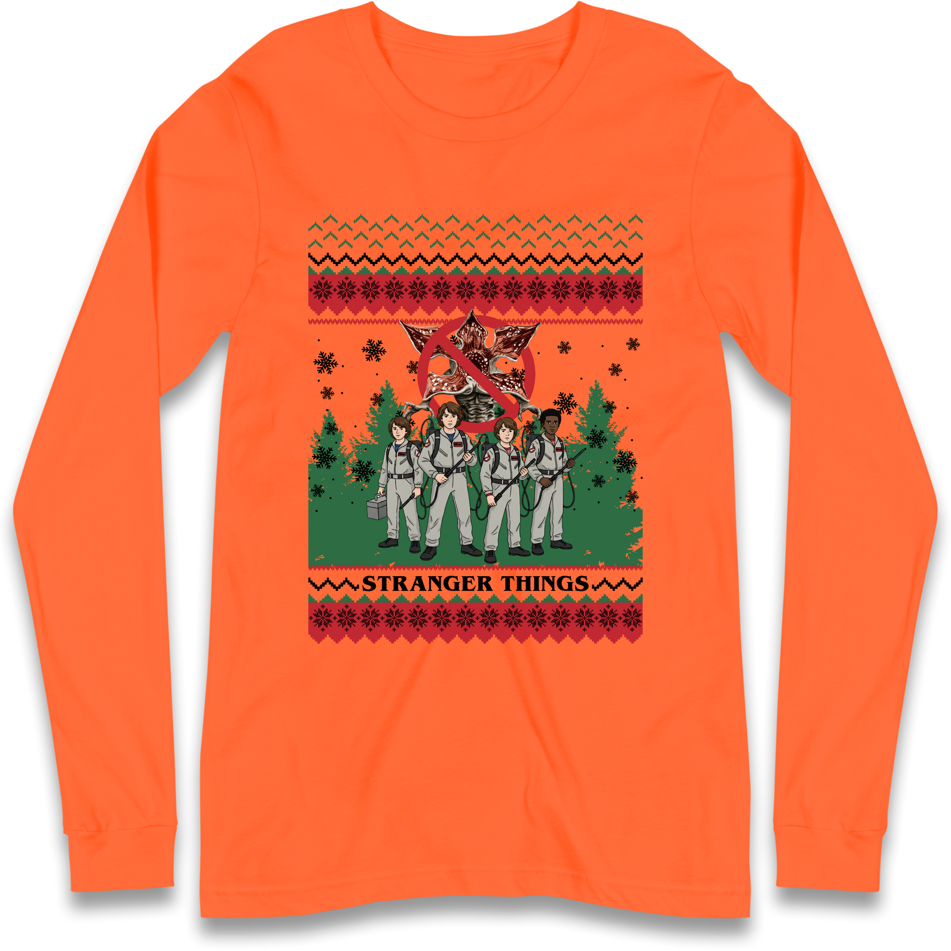 Stranger Things Demogorgon Christmas Longsleeve T Shirt