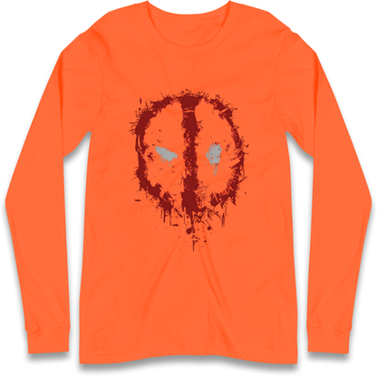 Marvel Deadpool Splatter Icon Longsleeve T Shirt