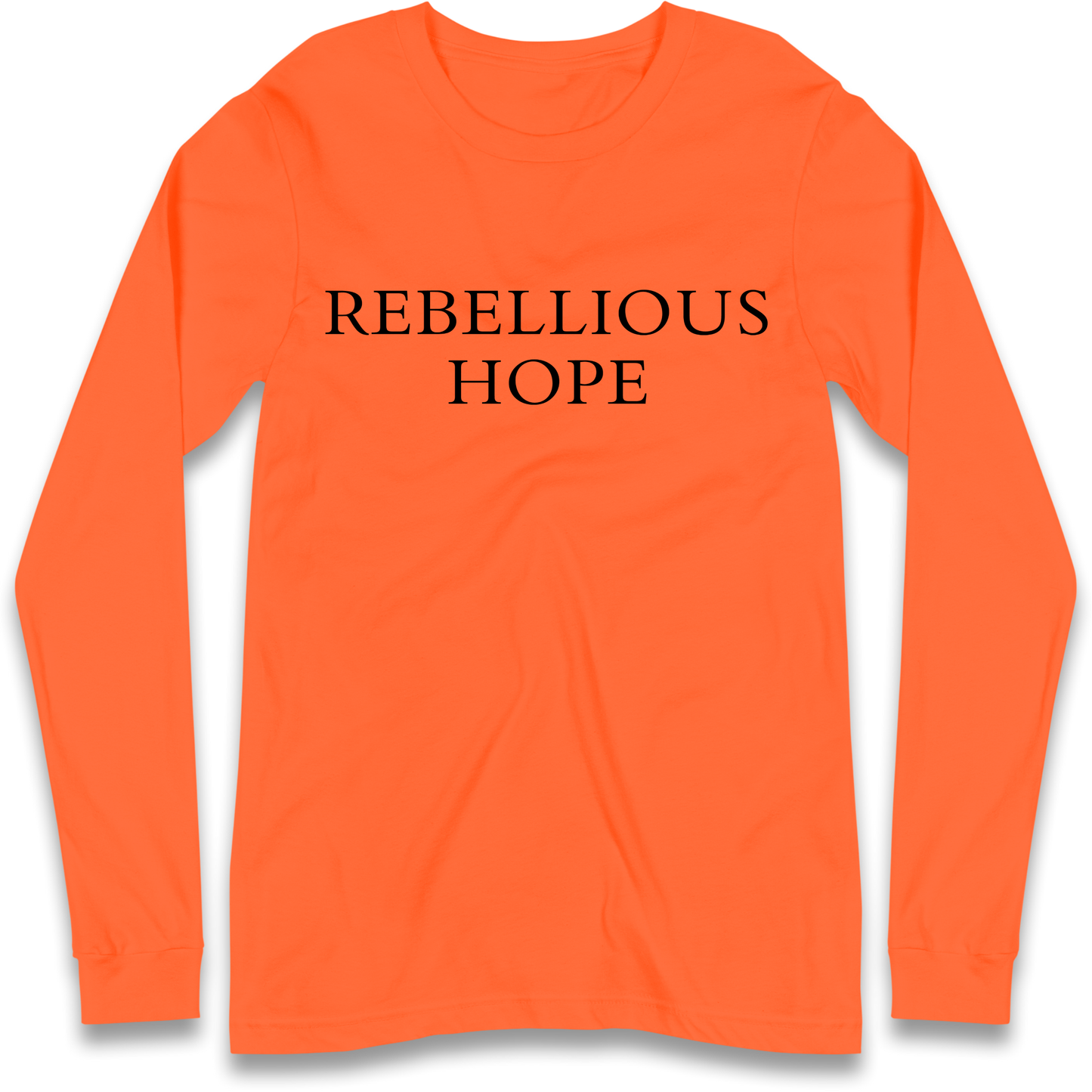 Rebellious Hope Embroidered Longsleeve T Shirt