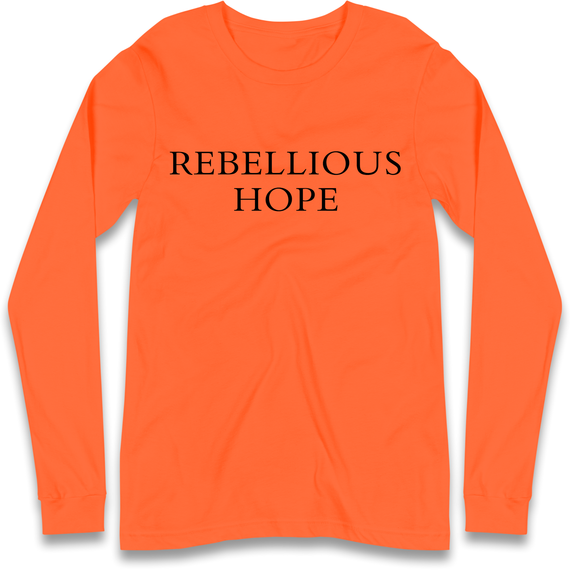 Rebellious Hope Embroidered Longsleeve T Shirt