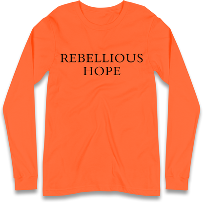 Rebellious Hope Embroidered Longsleeve T Shirt