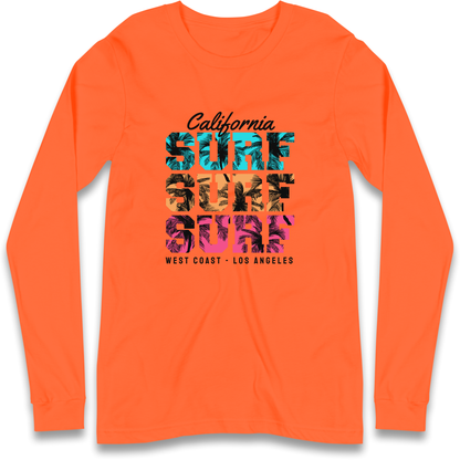 California Surf Surf Surf Longsleeve T Shirt