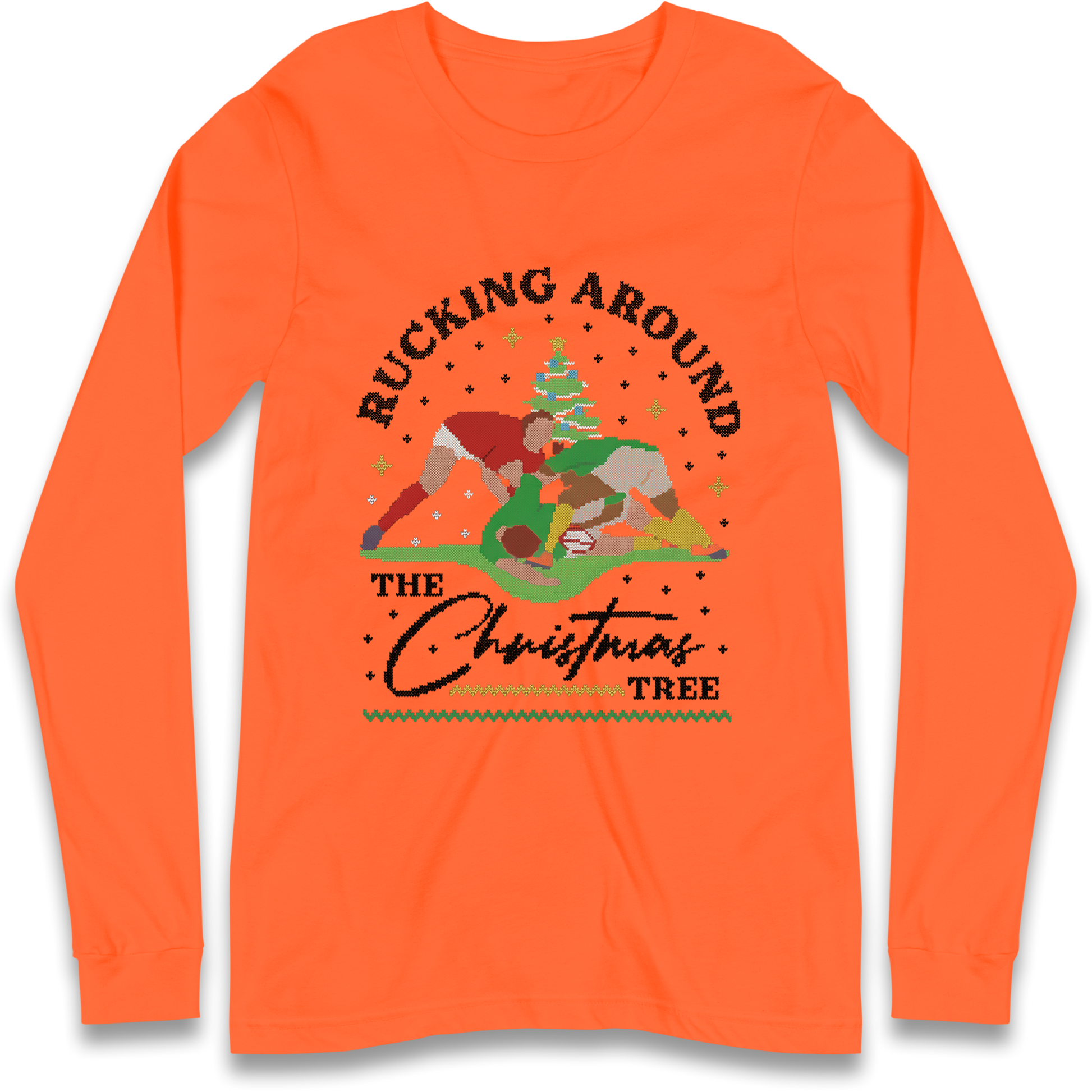 Rugby Christmas Longsleeve T Shirt