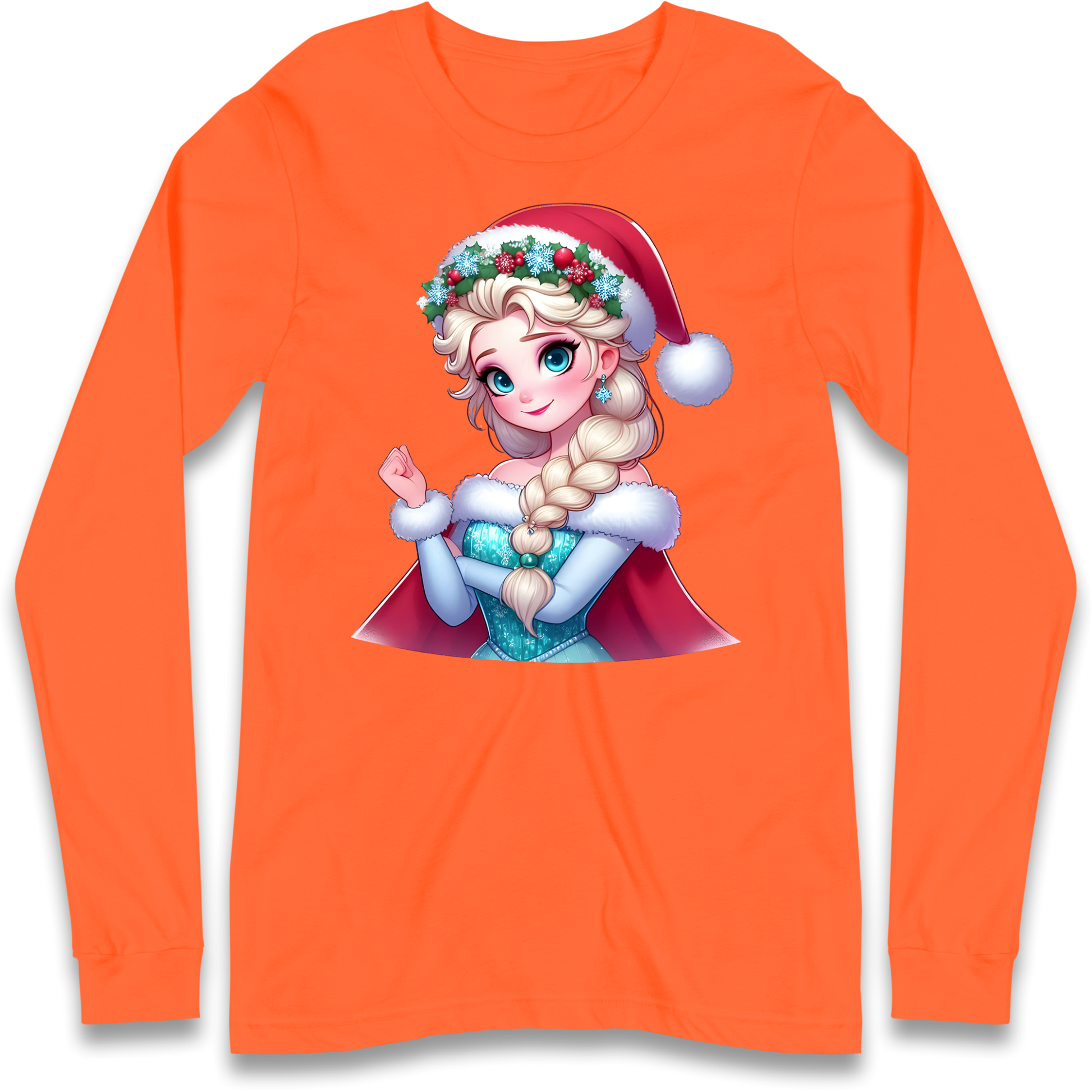 Elsa Frozen Santa Longsleeve T Shirt