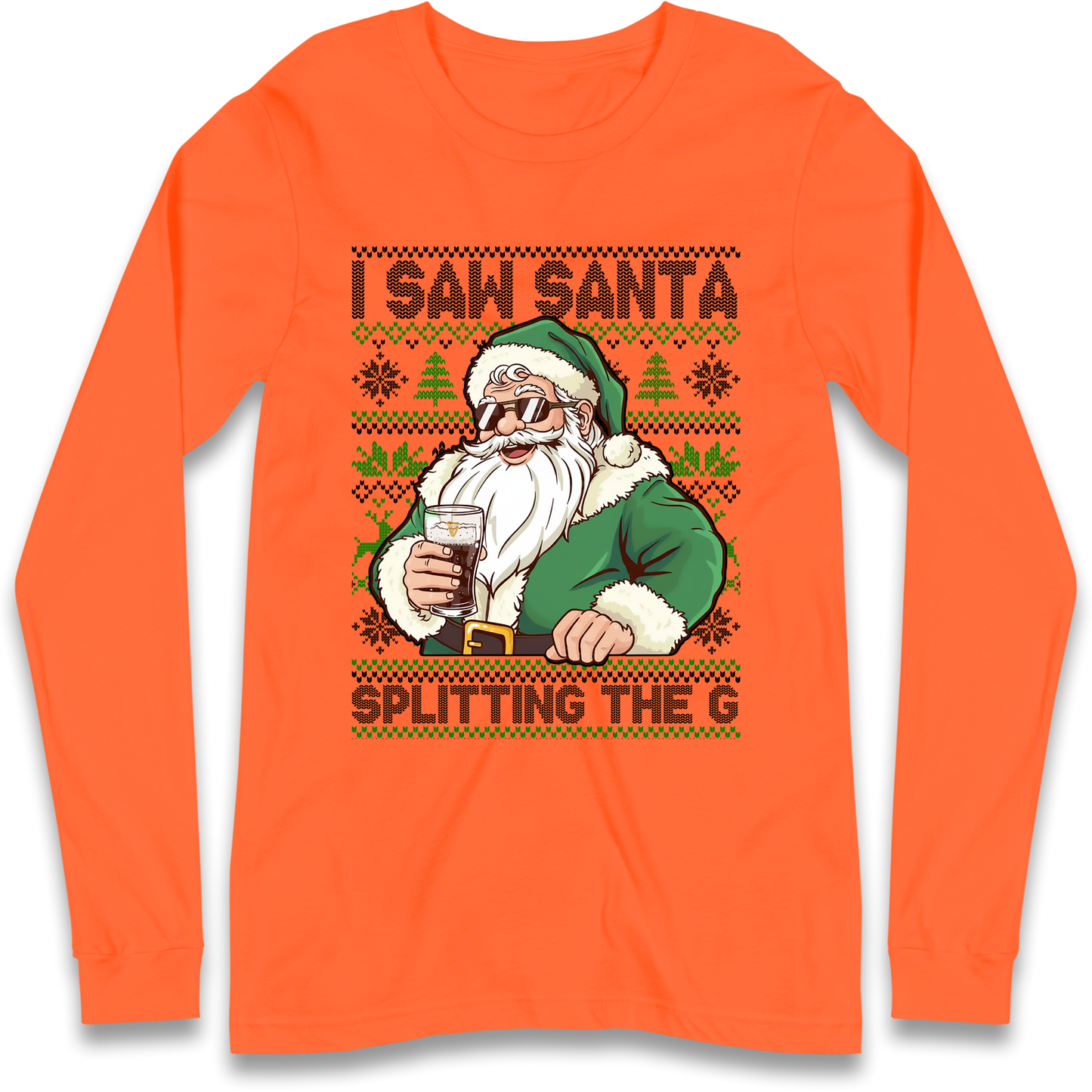 Santa Splitting The G Longsleeve T-Shirt