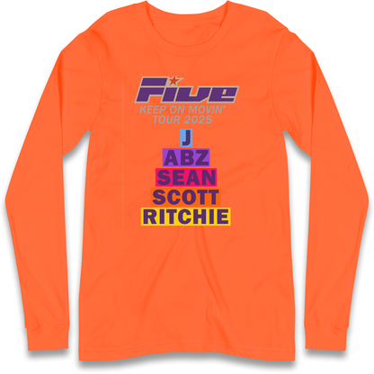 Five Keep On Movin' Tour 2025 Longsleeve T Shirt