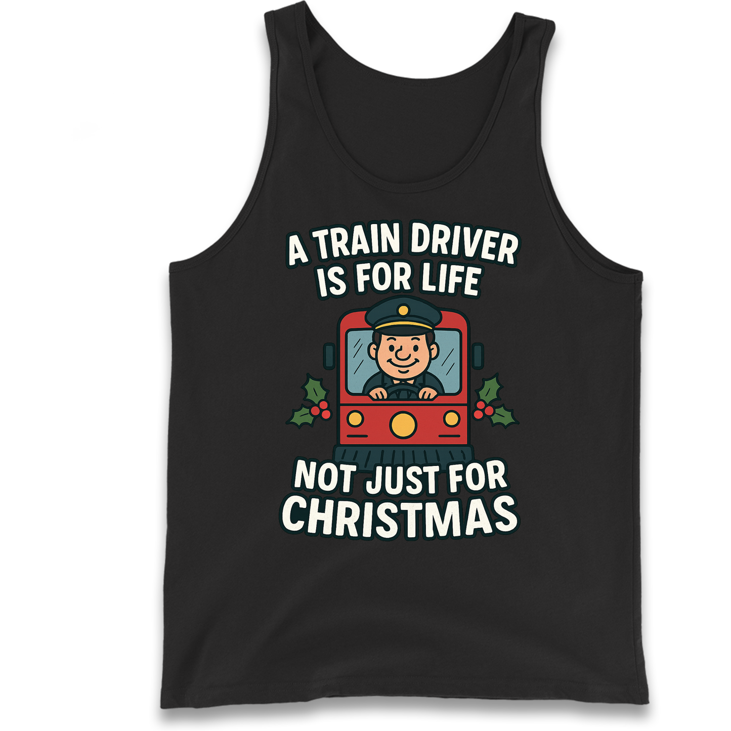 Train Driver Christmas Tank Top