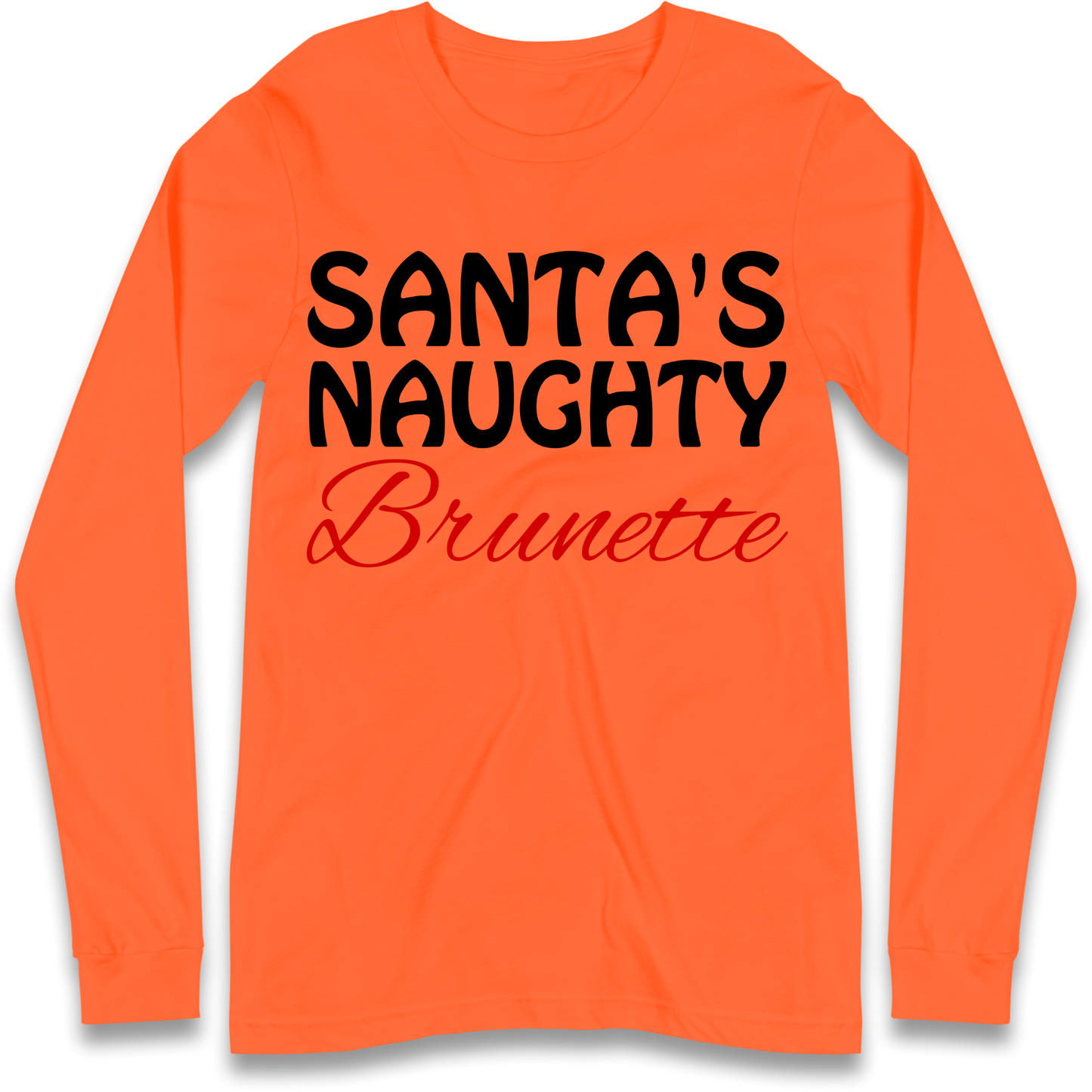 Naughty Brunette Longsleeve T-Shirt