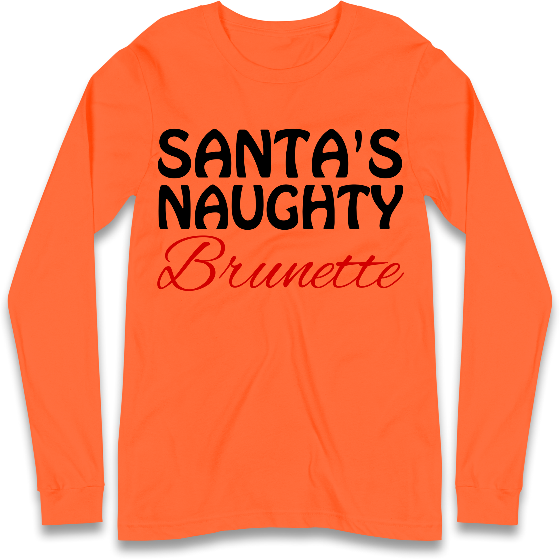 Naughty Brunette Longsleeve T-Shirt
