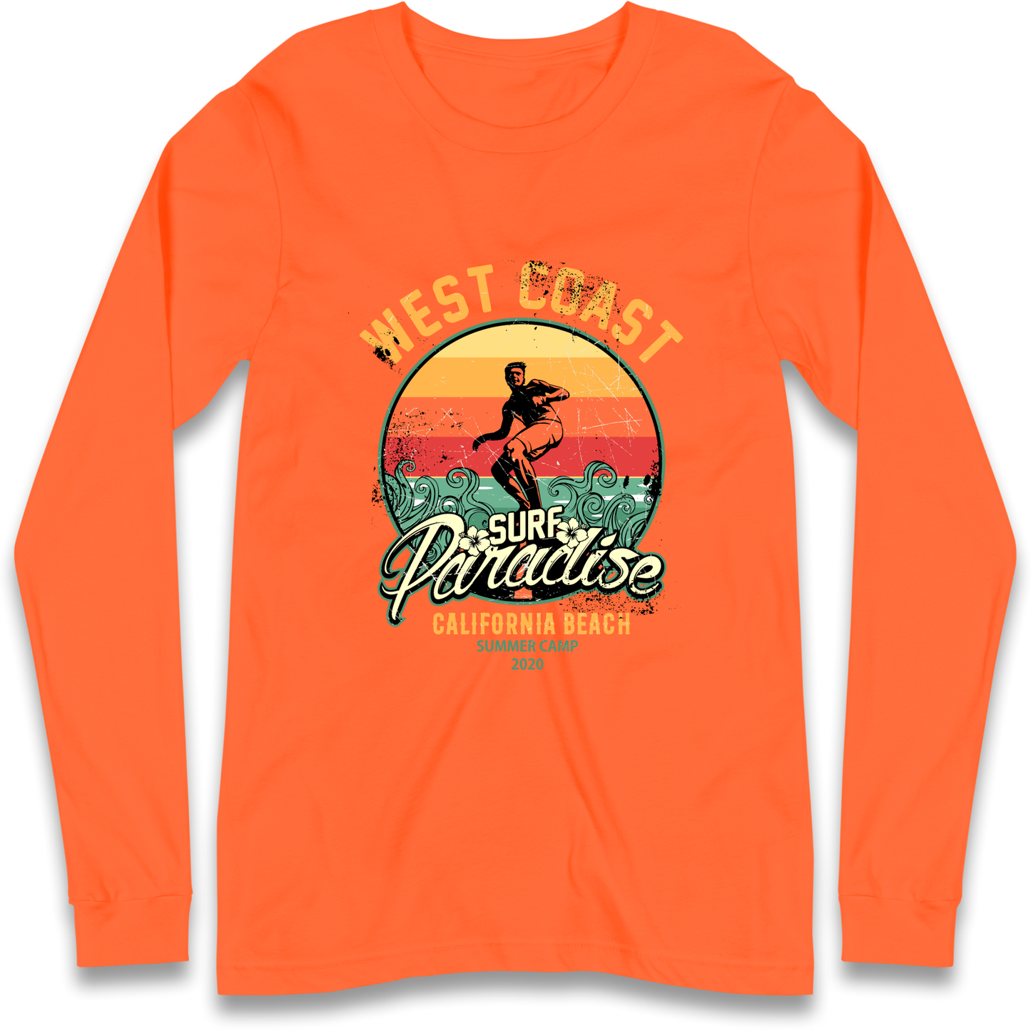 West Coast Surf Paradise Longsleeve T Shirt