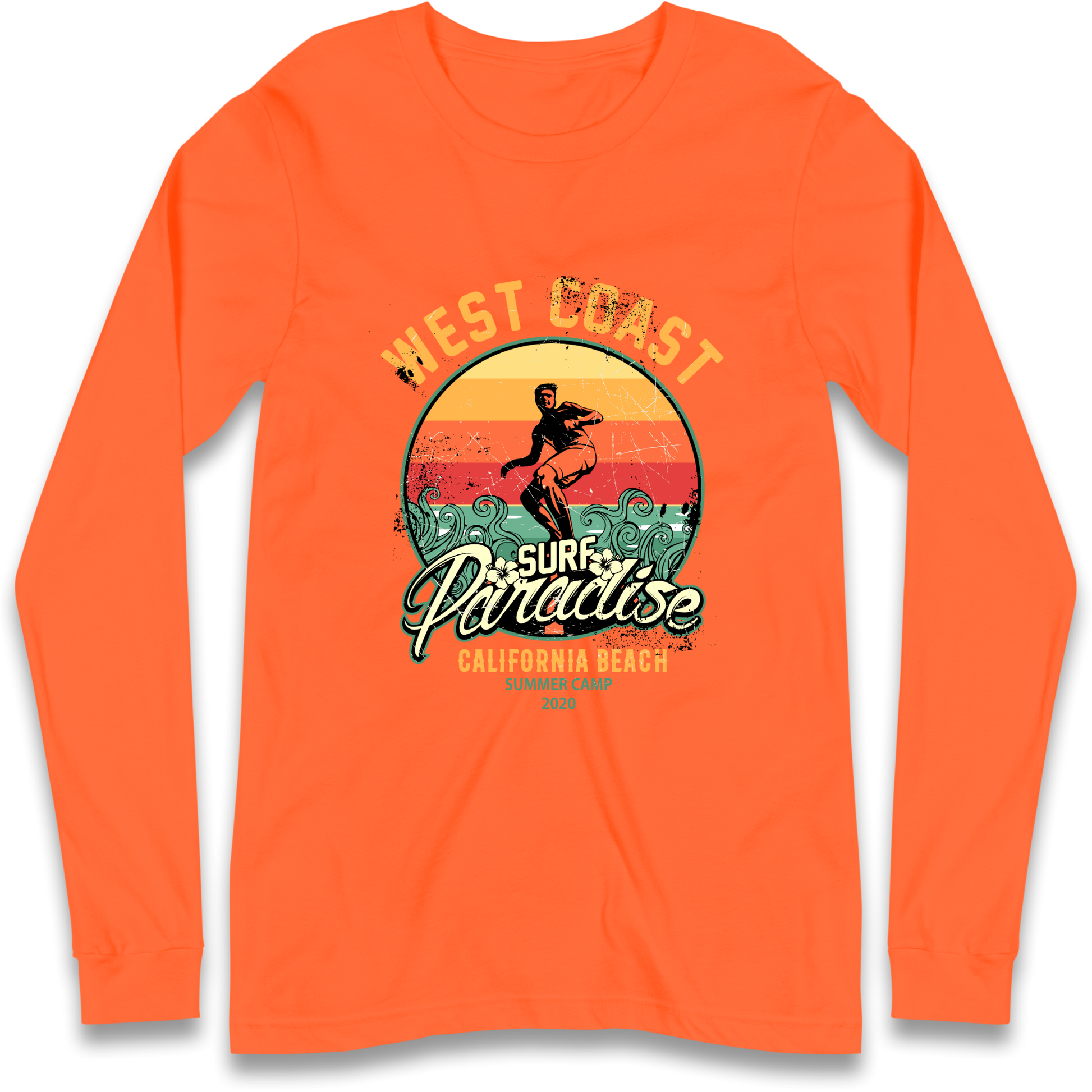 West Coast Surf Paradise Longsleeve T Shirt