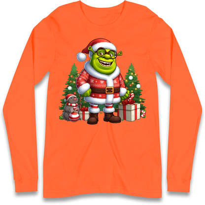 Shrek Santa Claus Presents Longsleeve T Shirt
