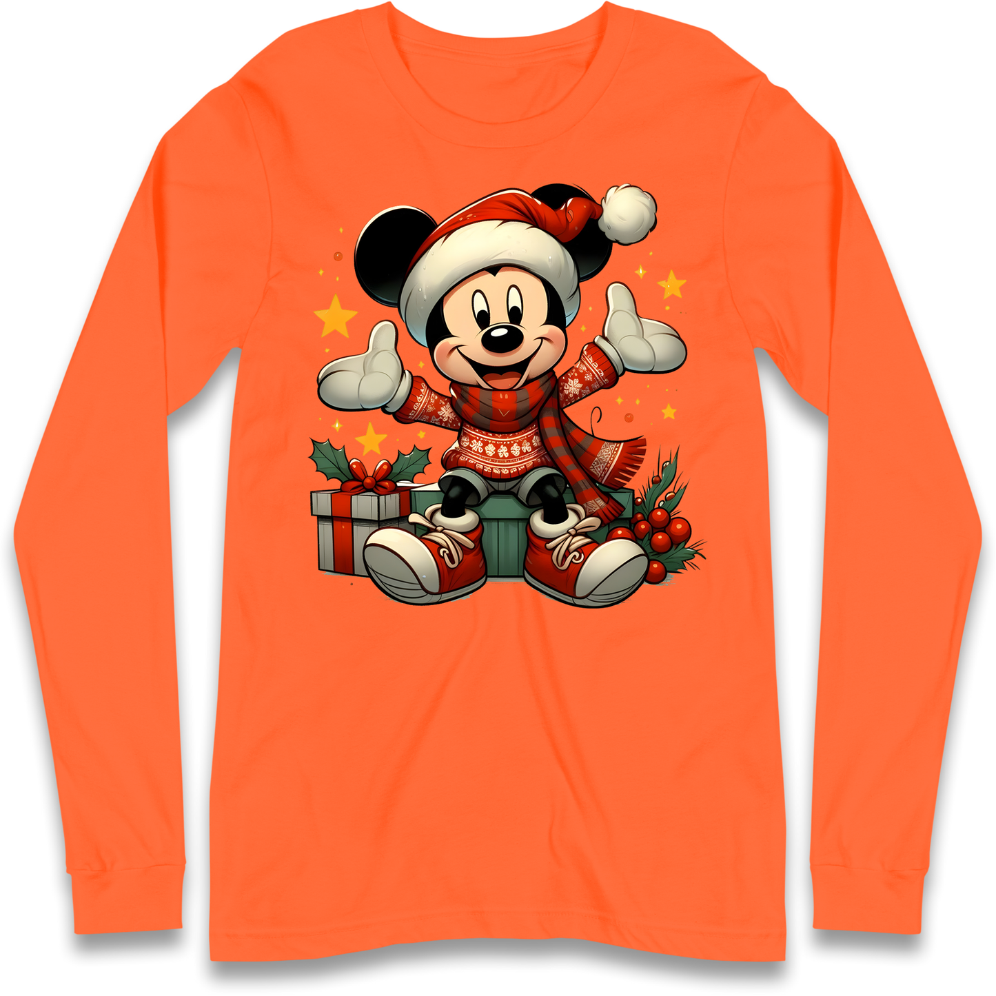 Micky Mouse Christmas Longsleeve T Shirt