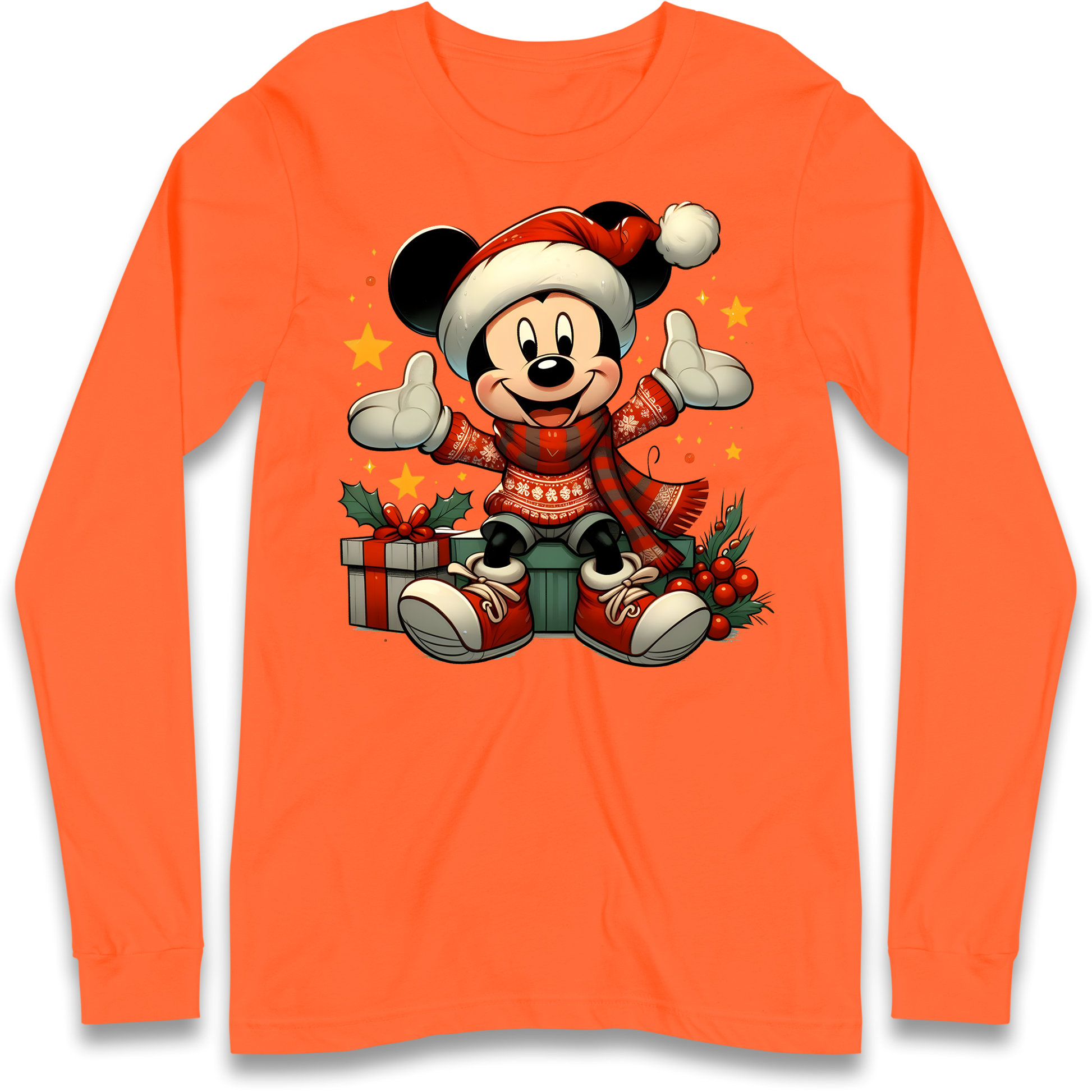Micky Mouse Christmas Longsleeve T Shirt