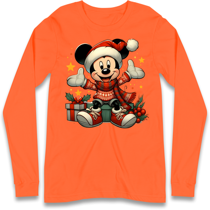 Micky Mouse Christmas Longsleeve T Shirt