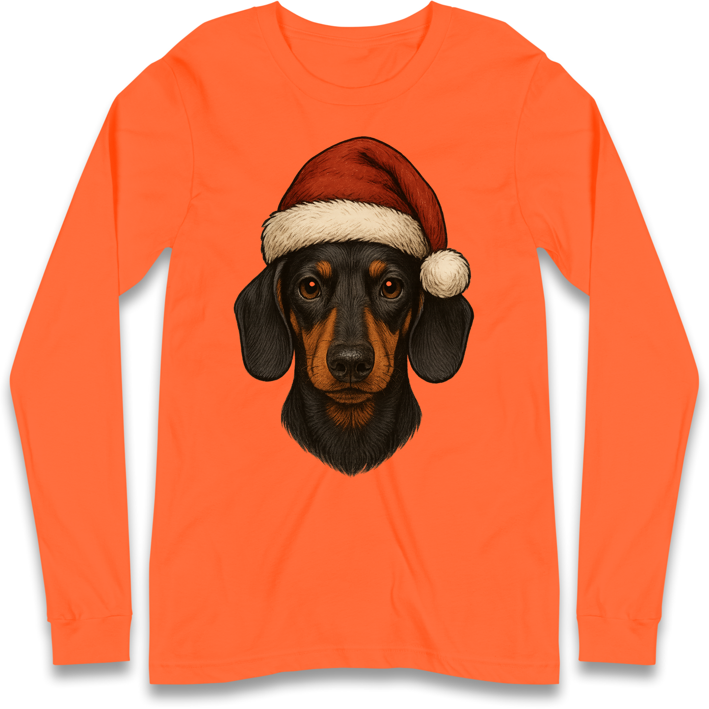 Sausage Dog Christmas Longsleeve T-Shirt
