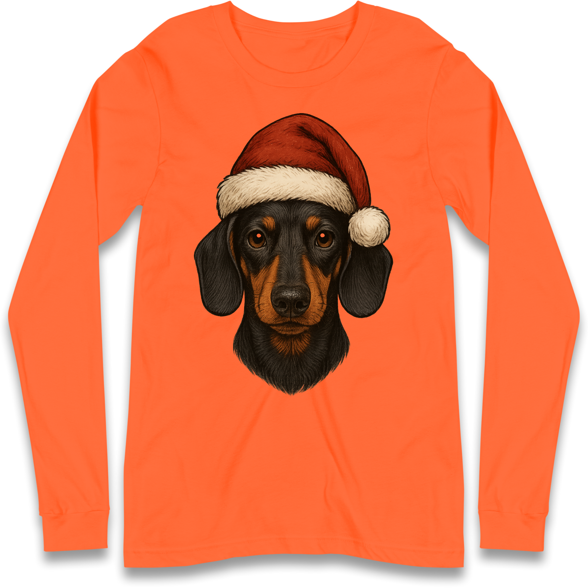 Sausage Dog Christmas Longsleeve T-Shirt
