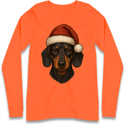Sausage Dog Christmas Longsleeve T-Shirt