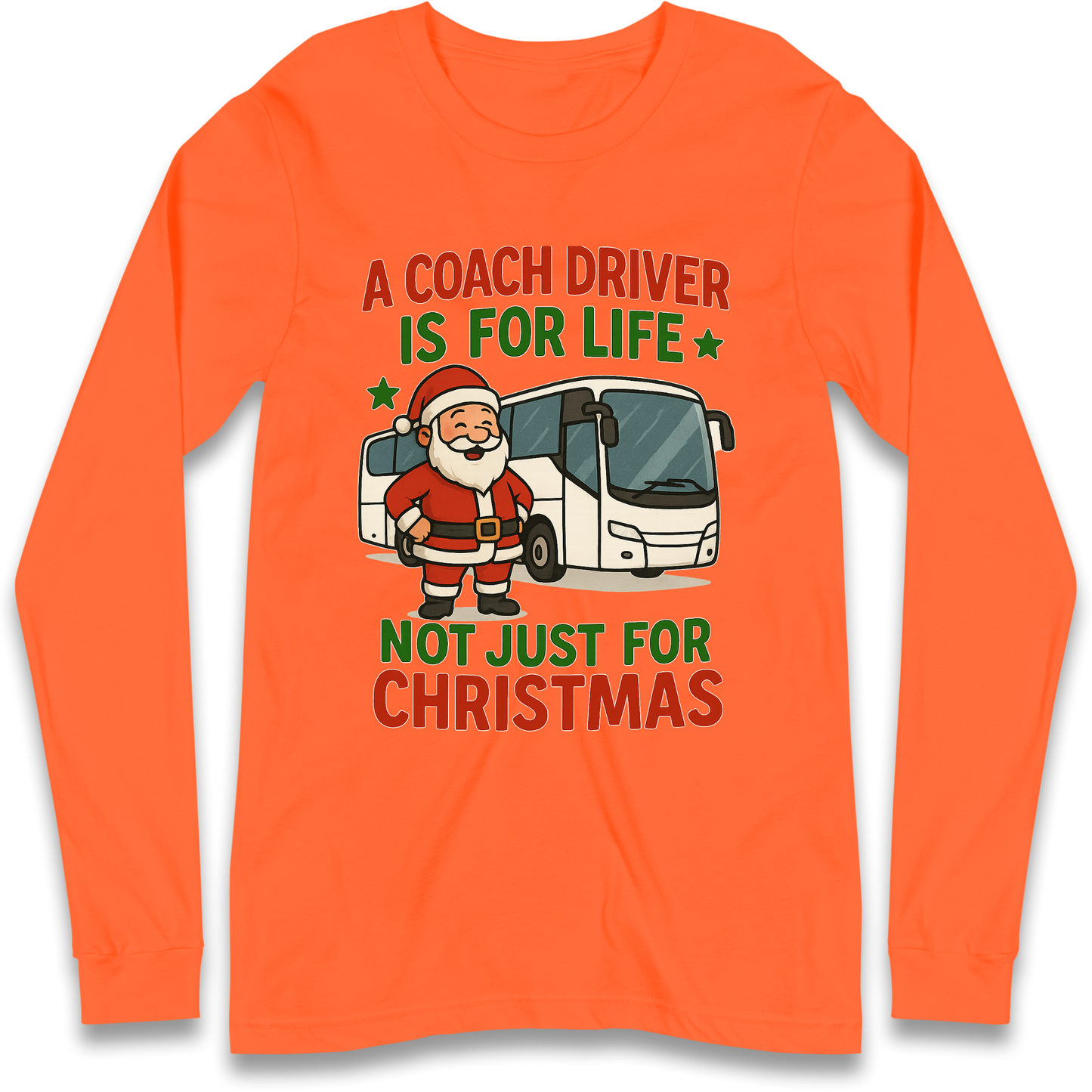 Coach Driver Christmas Longsleeve T Shirt
