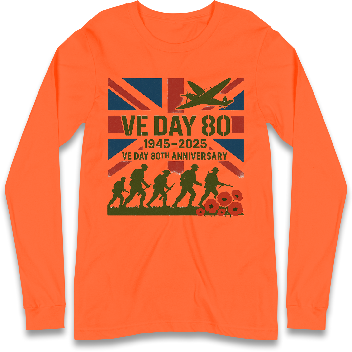 VE Day 80th Anniversary 1945 2025 Longsleeve T Shirt