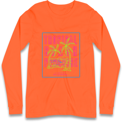 Tropical Beach Paradise Longsleeve T Shirt