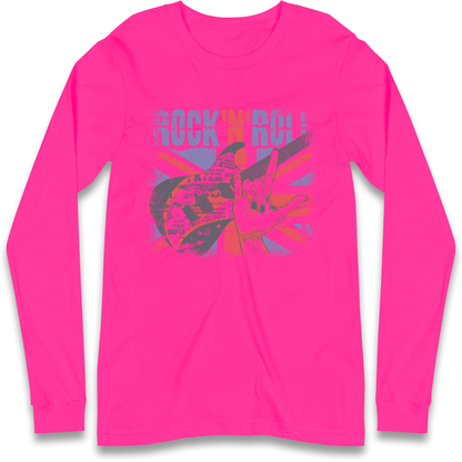 Rock N Roll Union Jack Longsleeve T Shirt