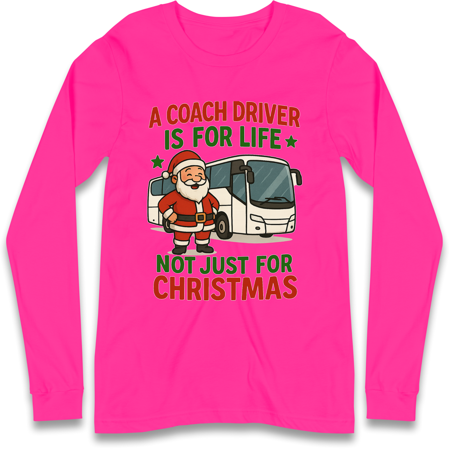 Coach Driver Christmas Longsleeve T Shirt