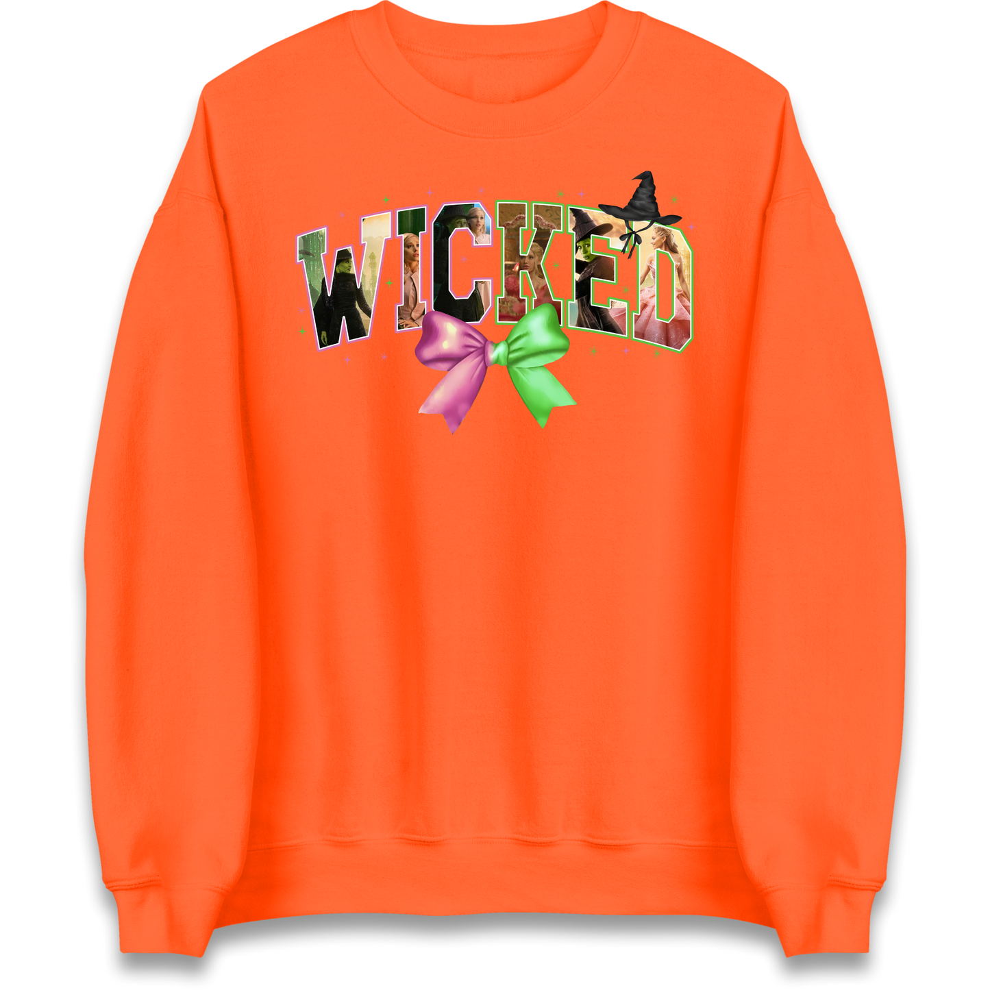 Wicked Pink & Green Bow Jumper