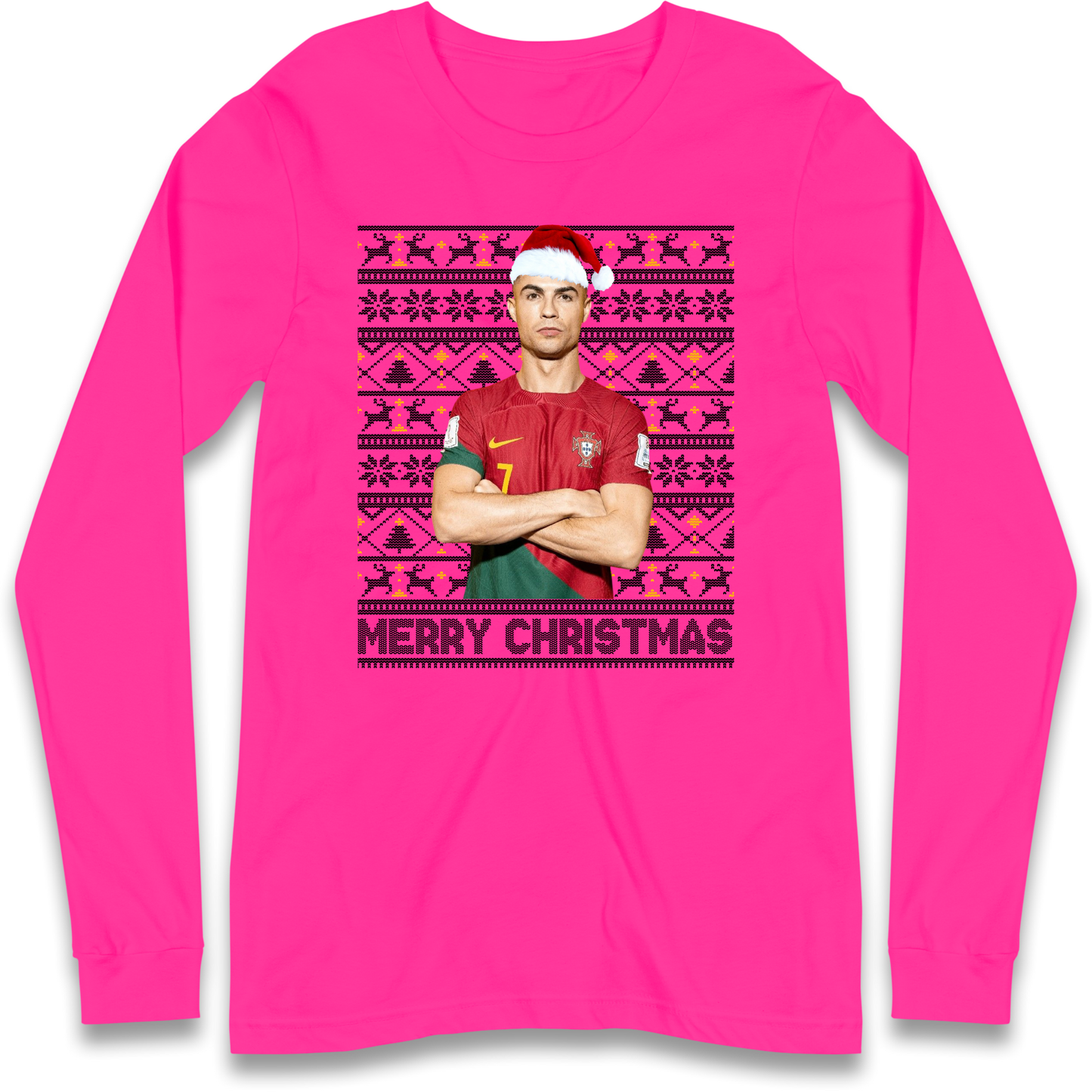 Merry Christmas Ronaldo Longsleeve T Shirt