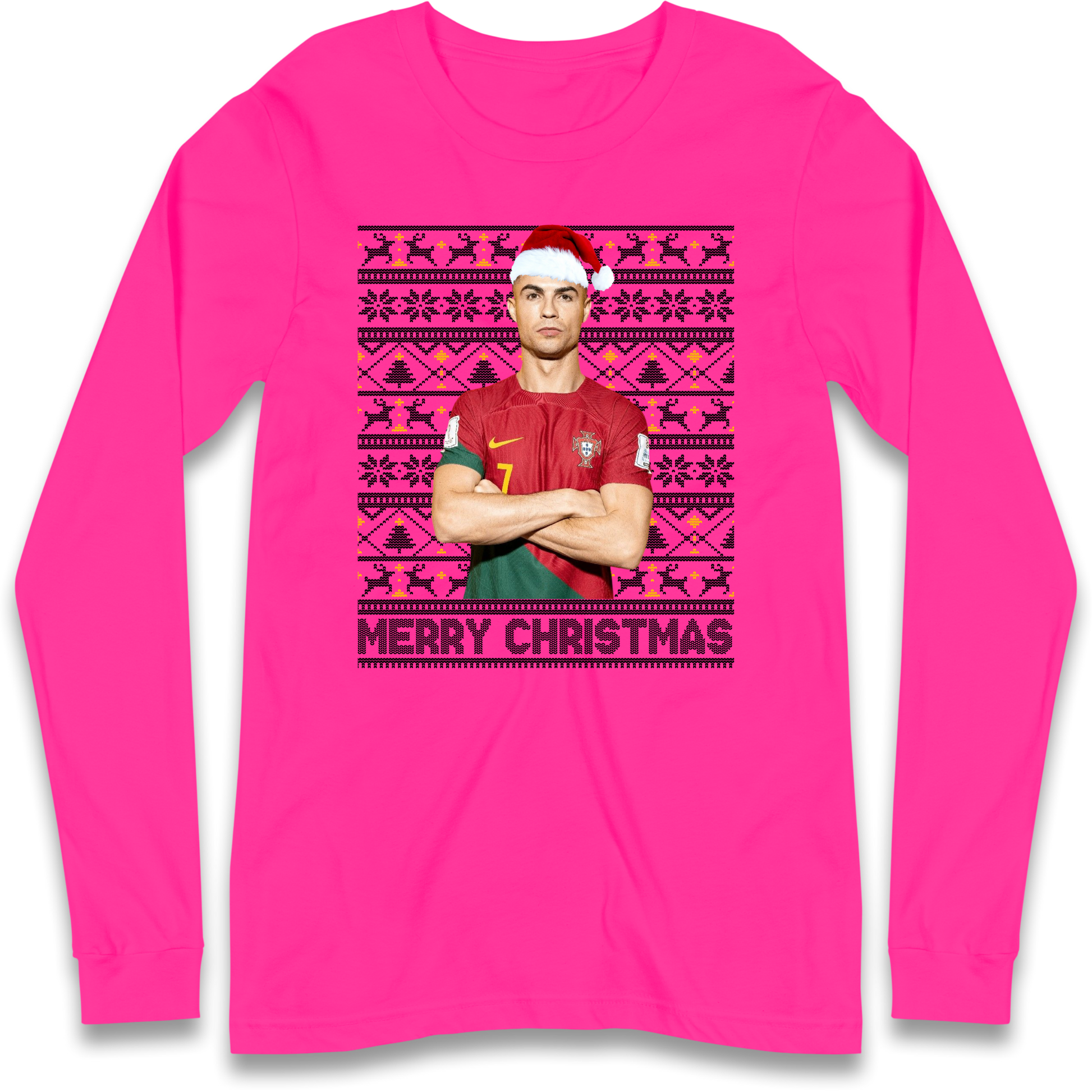 Merry Christmas Ronaldo Longsleeve T Shirt