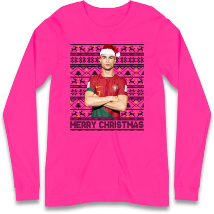 Merry Christmas Ronaldo Longsleeve T Shirt