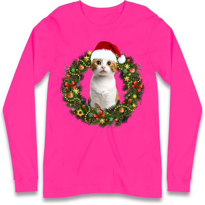 Cat Christmas Longsleeve T Shirt