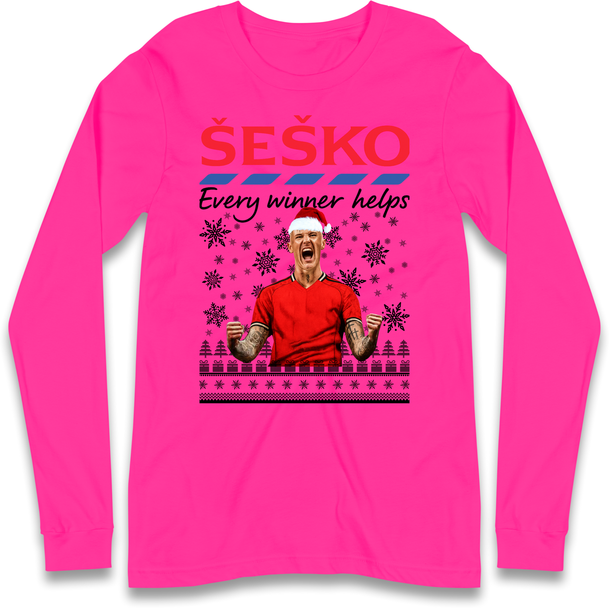 Benjamin Sesko Christmas Longsleeve T-Shirt