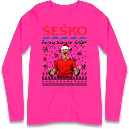 Benjamin Sesko Christmas Longsleeve T-Shirt