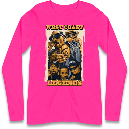 West Coast Legends Rappers Longsleeve T Shirt