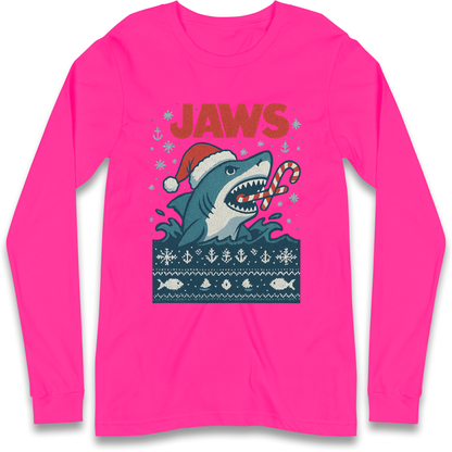Jaws Christmas Longsleeve T Shirt