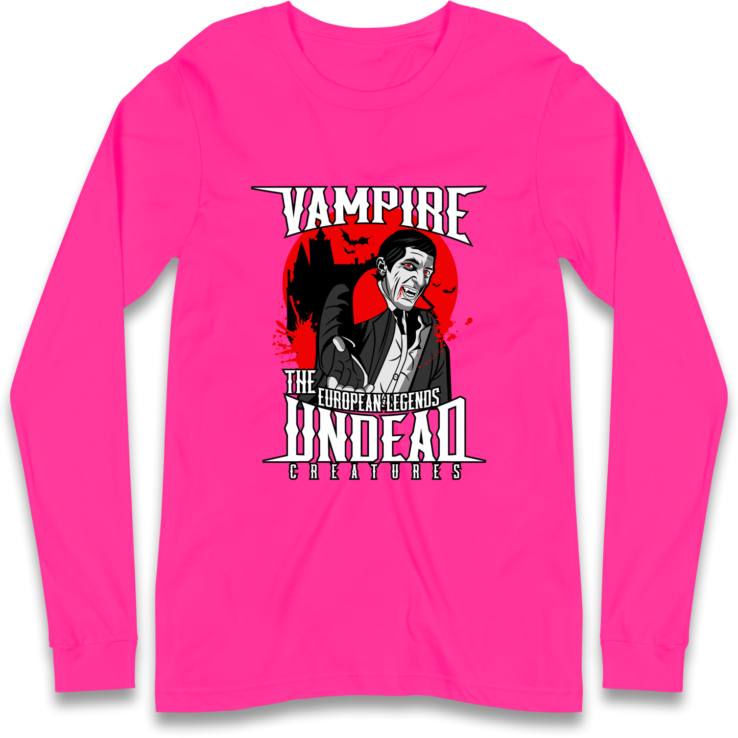 Vampire Undead Longsleeve T Shirt