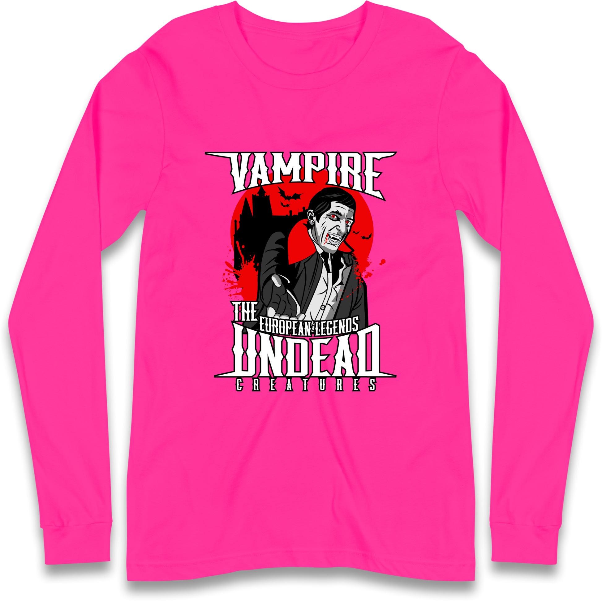 Vampire Undead Longsleeve T Shirt
