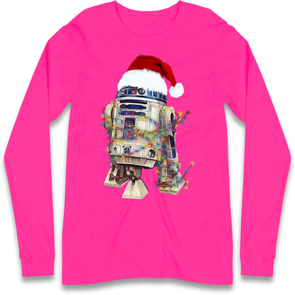 R2D2 Christmas Santa Christmas Longsleeve T Shirt