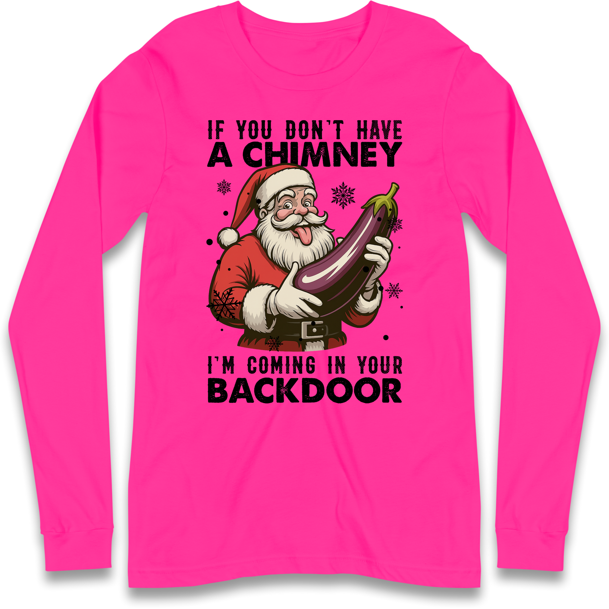 Santa Back Door Longsleeve T-Shirt