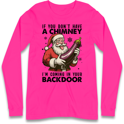 Santa Back Door Longsleeve T-Shirt