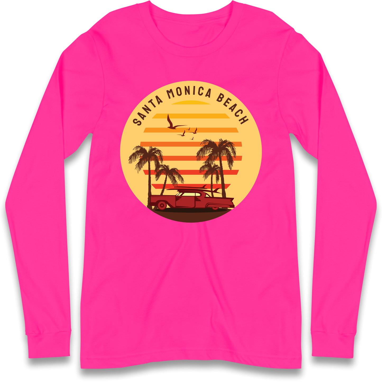 Santa Monica Beach Longsleeve T Shirt