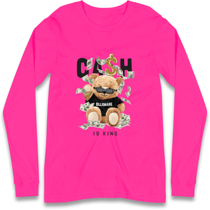 Teddy Bear Billionaire Streetwear Longsleeve T Shirt