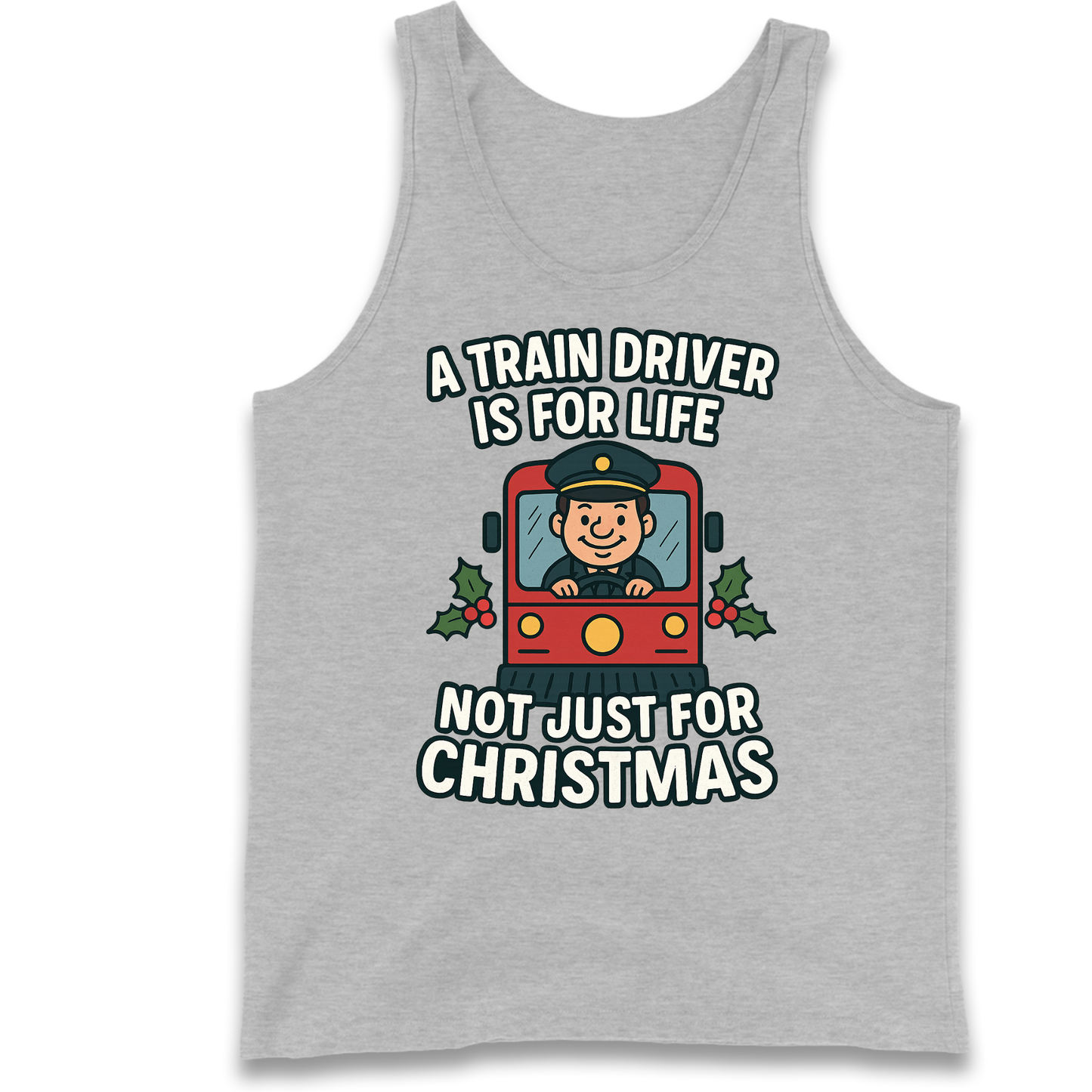 Train Driver Christmas Tank Top