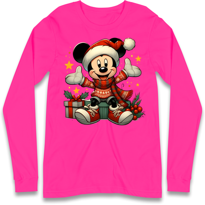 Micky Mouse Christmas Longsleeve T Shirt
