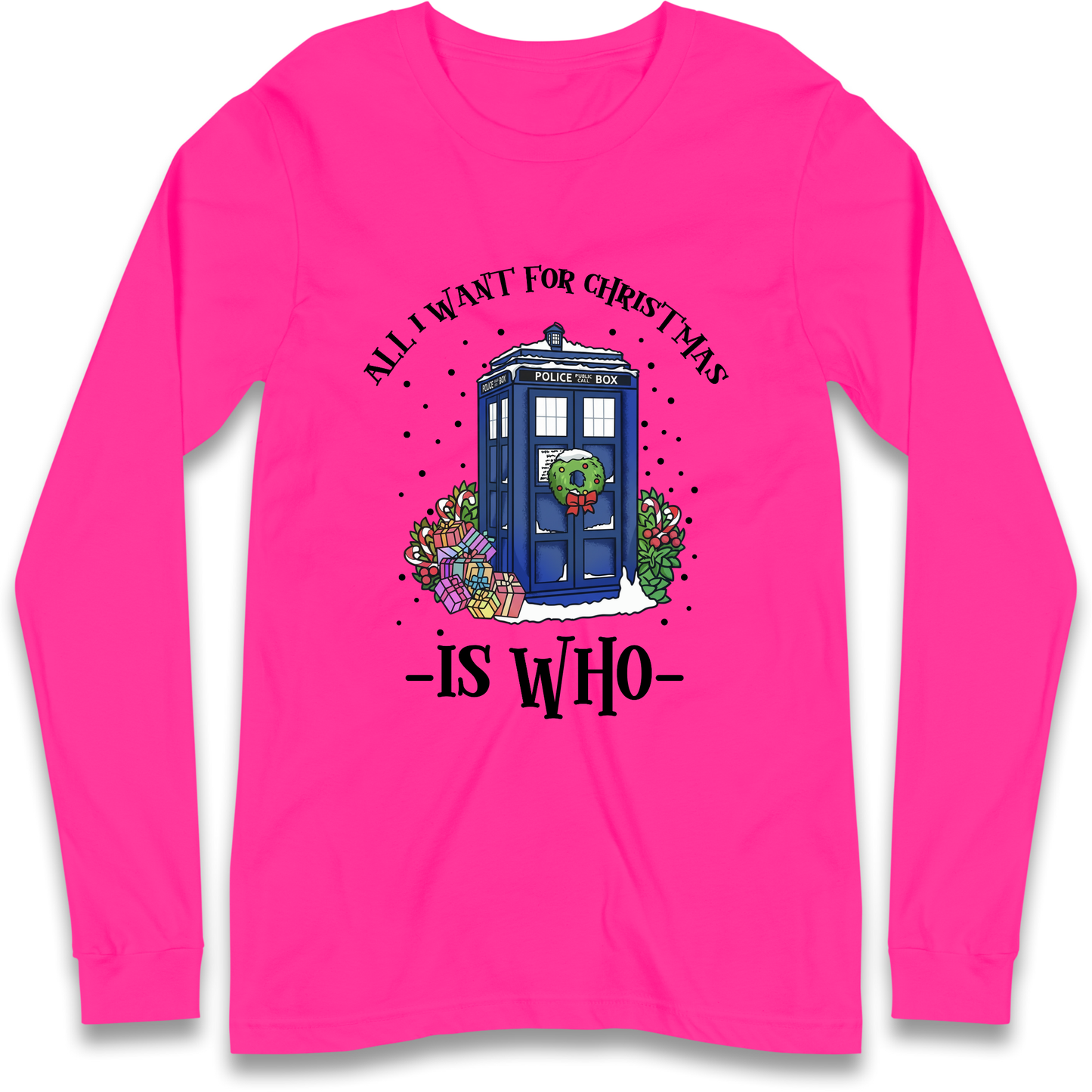 Dr Who Christmas Longsleeve T-Shirt