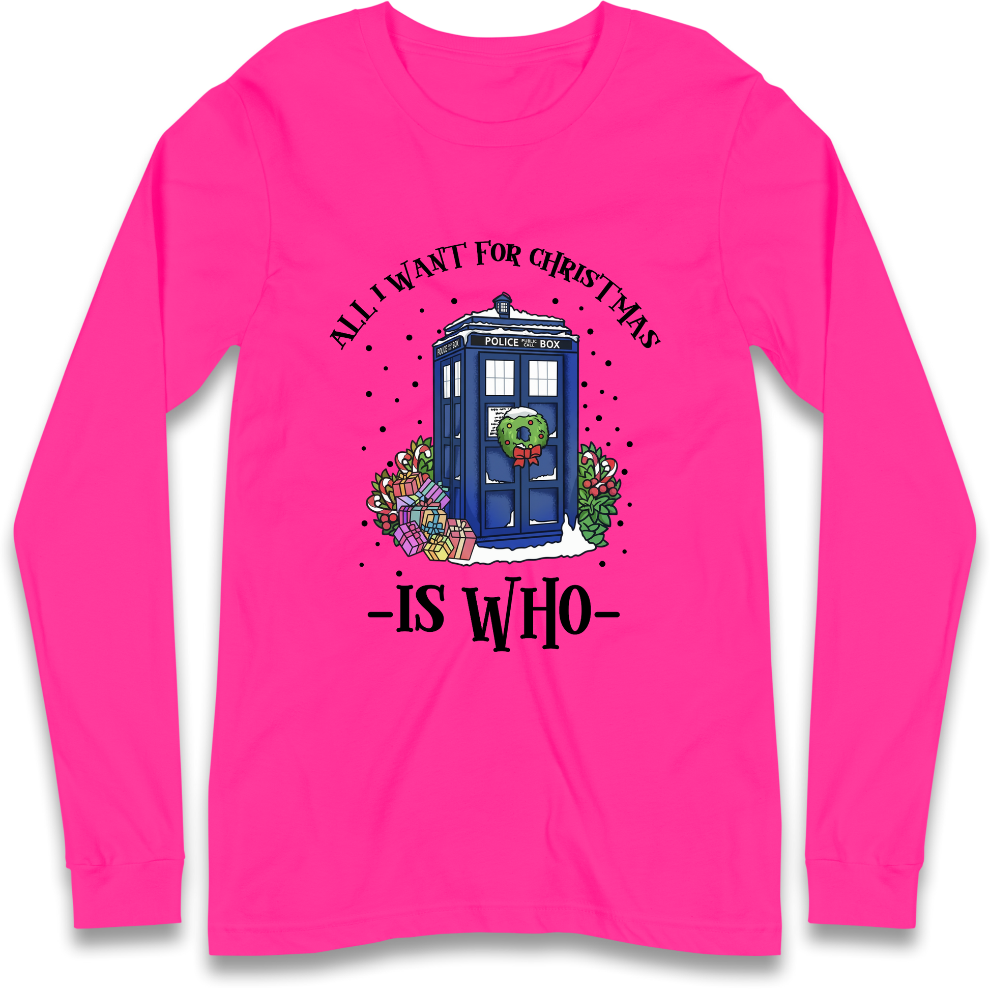 Dr Who Christmas Longsleeve T-Shirt