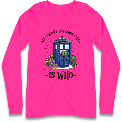 Dr Who Christmas Longsleeve T-Shirt