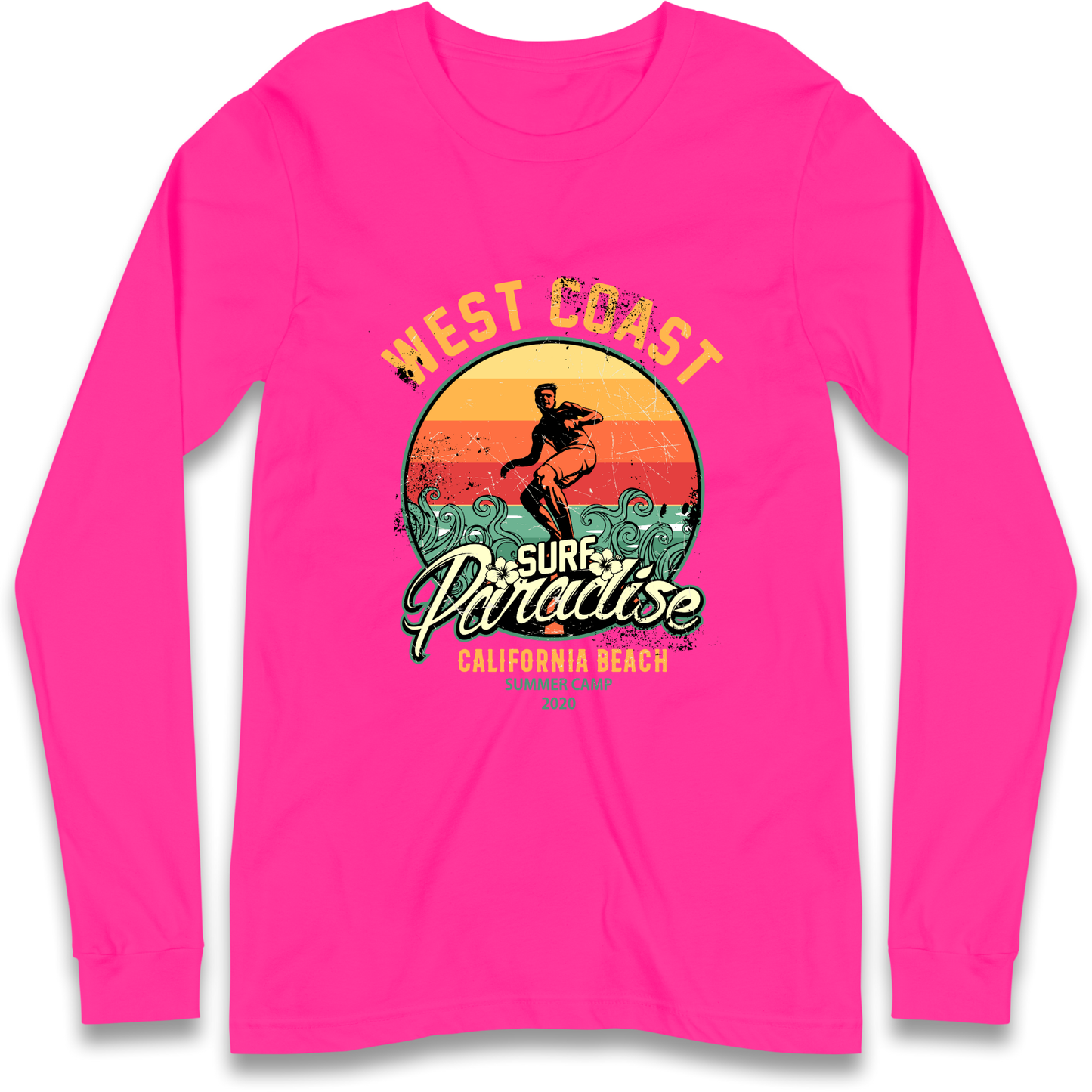 West Coast Surf Paradise Longsleeve T Shirt